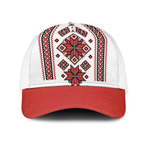 Ukraine Unity Day Mesh Trucker Cap The Trident With Folk Pattern - Wonder Print Shop