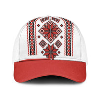 Ukraine Unity Day Mesh Trucker Cap The Trident With Folk Pattern - Wonder Print Shop