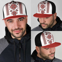 Ukraine Unity Day Mesh Trucker Cap The Trident With Folk Pattern - Wonder Print Shop