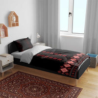 Red Ukraine Folk Patterns Bedding Set - Wonder Print Shop