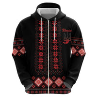 Red Ukraine Folk Patterns Hoodie - Wonder Print Shop