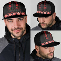 Red Ukraine Folk Patterns Mesh Trucker Cap