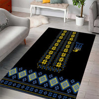 Yellow Ukraine Folk Patterns Area Rug - Wonder Print Shop