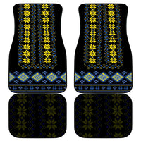 Yellow Ukraine Folk Patterns Car Mats - Wonder Print Shop