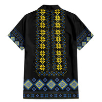 Yellow Ukraine Folk Patterns Family Matching Mermaid Dress and Hawaiian Shirt - Wonder Print Shop