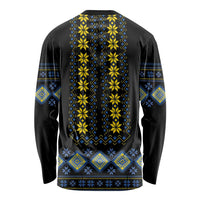 Yellow Ukraine Folk Patterns Long Sleeve Shirt - Wonder Print Shop