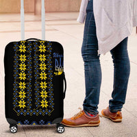 Yellow Ukraine Folk Patterns Luggage Cover - Wonder Print Shop