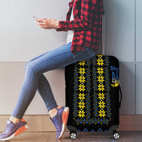 Yellow Ukraine Folk Patterns Luggage Cover - Wonder Print Shop