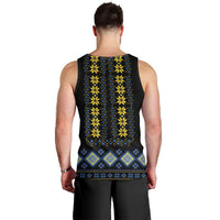 Yellow Ukraine Folk Patterns Men Tank Top - Wonder Print Shop