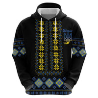 Yellow Ukraine Folk Patterns Zip Hoodie - Wonder Print Shop