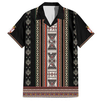 Serbia Folk Pattern Family Matching Short Sleeve Bodycon Dress and Hawaiian Shirt God of Justice - Wonder Print Shop