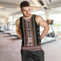 Serbia Folk Pattern Men Tank Top God of Justice - Wonder Print Shop