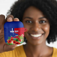 Personalized Afro-Haitians Tropical AirPods Case Fleur-De-Lis Veves Motif - Wonder Print Shop