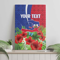 Personalized Afro-Haitians Tropical Canvas Wall Art Fleur-De-Lis Veves Motif - Wonder Print Shop