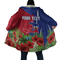 Personalized Afro-Haitians Tropical Cloak Fleur-De-Lis Veves Motif - Wonder Print Shop