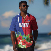 Personalized Afro-Haitians Tropical Hawaiian Shirt Fleur-De-Lis Veves Motif LT18