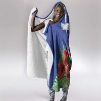 Personalized Afro-Haitians Tropical Hooded Blanket Fleur-De-Lis Veves Motif - Wonder Print Shop