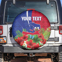 Personalized Afro-Haitians Tropical Spare Tire Cover Fleur-De-Lis Veves Motif - Wonder Print Shop