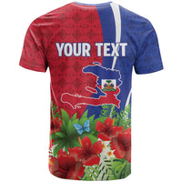 Personalized Afro-Haitians Tropical T shirt Fleur-De-Lis Veves Motif LT18