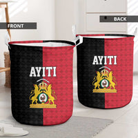 Afro-Haitians Empire of Haiti 1804-1806 Laundry Basket Fleur-De-Lis Veves Motif - Wonder Print Shop