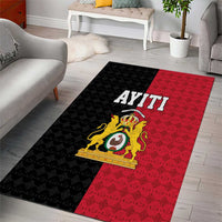 Afro-Haitians Empire of Haiti 1804-1806 Area Rug Fleur-De-Lis Veves Motif - Wonder Print Shop