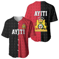 Afro-Haitians Empire of Haiti 1804-1806 Baseball Jersey Fleur-De-Lis Veves Motif LT18