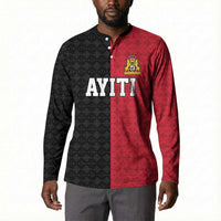 Afro-Haitians Empire of Haiti 1804-1806 Button Sweatshirt Fleur-De-Lis Veves Motif