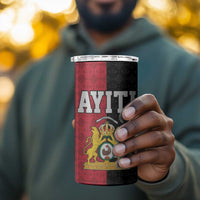Afro-Haitians Empire of Haiti 1804-1806 4 in 1 Can Cooler Tumbler Fleur-De-Lis Veves Motif - Wonder Print Shop
