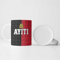 Afro-Haitians Empire of Haiti 1804-1806 Ceramic Mug Fleur-De-Lis Veves Motif - Wonder Print Shop