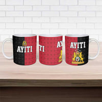 Afro-Haitians Empire of Haiti 1804-1806 Ceramic Mug Fleur-De-Lis Veves Motif - Wonder Print Shop