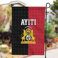 Afro-Haitians Empire of Haiti 1804-1806 Garden Flag Fleur-De-Lis Veves Motif - Wonder Print Shop