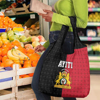 Afro-Haitians Empire of Haiti 1804-1806 Grocery Bag Fleur-De-Lis Veves Motif - Wonder Print Shop