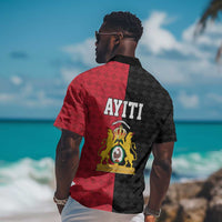 Afro-Haitians Empire of Haiti 1804-1806 Hawaiian Shirt Fleur-De-Lis Veves Motif LT18