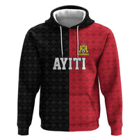 Afro-Haitians Empire of Haiti 1804-1806 Hoodie Fleur-De-Lis Veves Motif - Wonder Print Shop