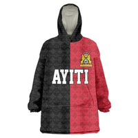 Afro-Haitians Empire of Haiti 1804-1806 Kid Wearable Blanket Hoodie Fleur-De-Lis Veves Motif - Wonder Print Shop