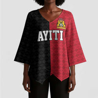 Afro-Haitians Empire of Haiti 1804-1806 Kimono Sleeve Blouse Fleur-De-Lis Veves Motif - Wonder Print Shop