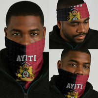 Afro-Haitians Empire of Haiti 1804-1806 Neck Gaiter Fleur-De-Lis Veves Motif - Wonder Print Shop