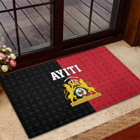 Afro-Haitians Empire of Haiti 1804-1806 Rubber Doormat Fleur-De-Lis Veves Motif - Wonder Print Shop