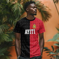 Afro-Haitians Empire of Haiti 1804-1806 T shirt Fleur-De-Lis Veves Motif LT18