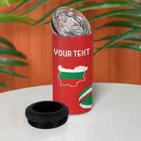 Personalized Bulgaria Liberation Day 4 in 1 Can Cooler Tumbler Shipka Monument Unity Makes Strength