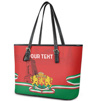 Personalized Bulgaria Liberation Day Leather Tote Bag Shipka Monument Unity Makes Strength