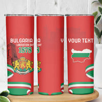 Personalized Bulgaria Liberation Day Skinny Tumbler Shipka Monument Unity Makes Strength - Wonder Print Shop