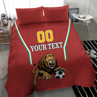 Custom Bulgaria Football Bedding Set The Lions Come Champions Red Version