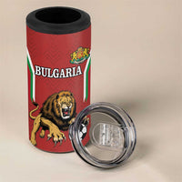 Custom Bulgaria Football 4 in 1 Can Cooler Tumbler The Lions Come Champions Red Version