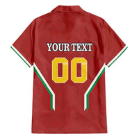 Custom Bulgaria Football Family Matching Short Sleeve Bodycon Dress and Hawaiian Shirt The Lions Come Champions Red Version