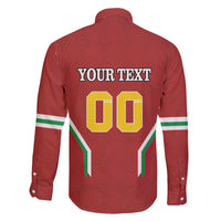 Custom Bulgaria Football Family Matching Short Sleeve Bodycon Dress and Hawaiian Shirt The Lions Come Champions Red Version
