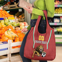 Custom Bulgaria Football Grocery Bag The Lions Come Champions Red Version