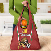 Custom Bulgaria Football Grocery Bag The Lions Come Champions Red Version