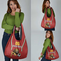 Custom Bulgaria Football Grocery Bag The Lions Come Champions Red Version