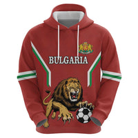 Custom Bulgaria Football Hoodie The Lions Come Champions Red Version